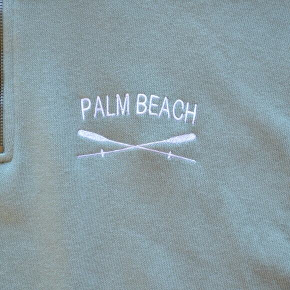 NWT Soft as a Grape Quarter Zip Pullover Sweater Green Size L - Picture 3 of 5